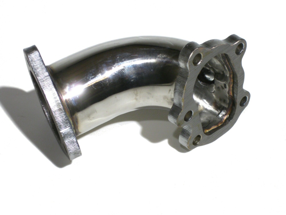 NISSAN S13 CA18DET TURBO OUTLET/ELBOW STAINLESS STEEL - 2