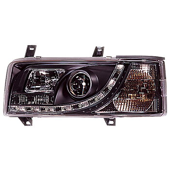 VW TRANSPORTER T4 90-95 HEADLIGHTS SET DRL CLEAR