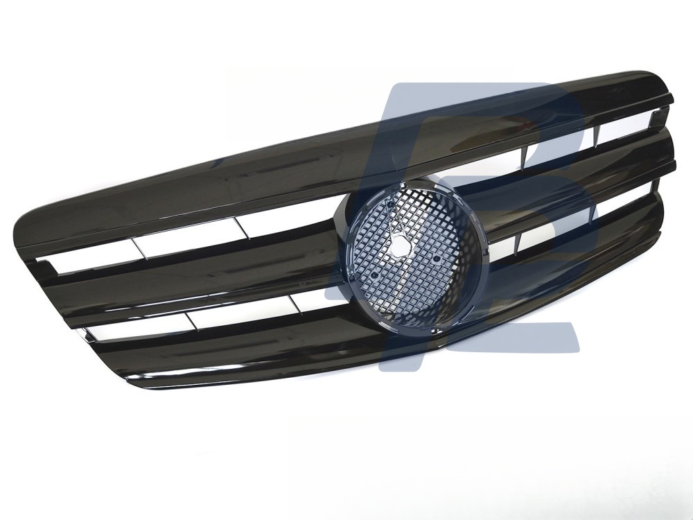 Grille Sport Gloss Black for Mercedes W221 2005–2009 - 4