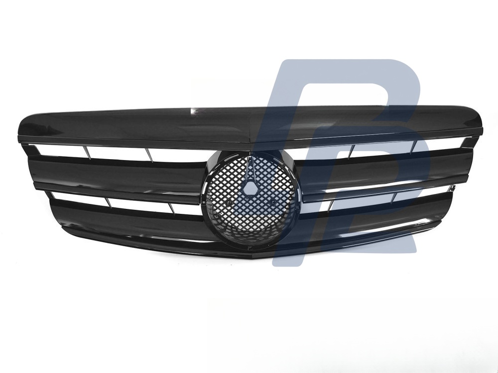 Grille Sport Gloss Black for Mercedes W221 2005–2009 - 5