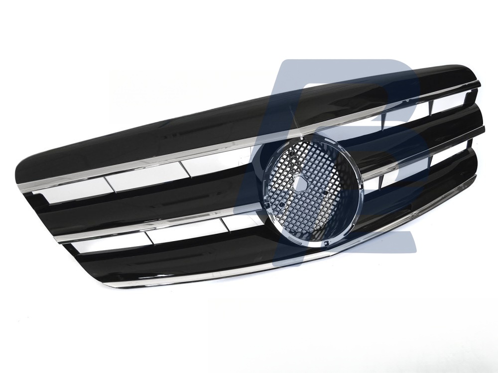 Grille Sport Black/Chrome for Mercedes W221 2005–2009 - 4