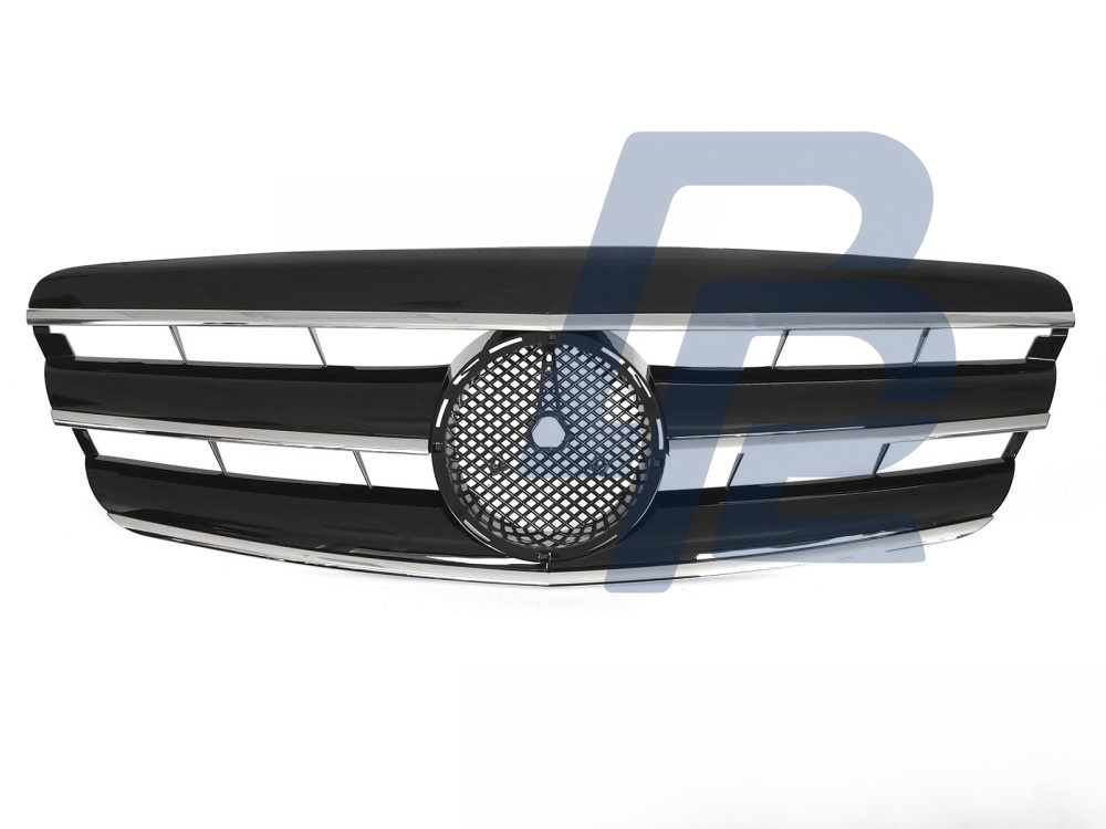 Grille Sport Black/Chrome for Mercedes W221 2005–2009 - 5