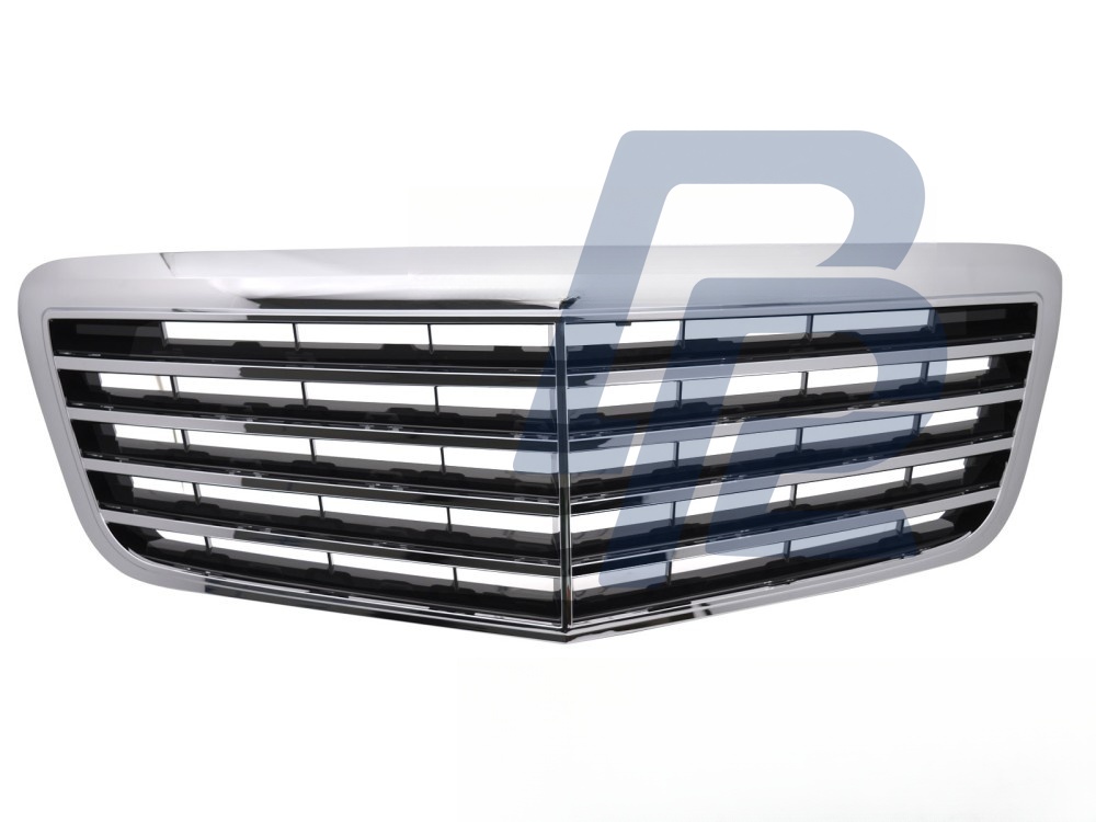 Grille Chrome/Black for Mercedes W211 / S211 2006–2009 - 4
