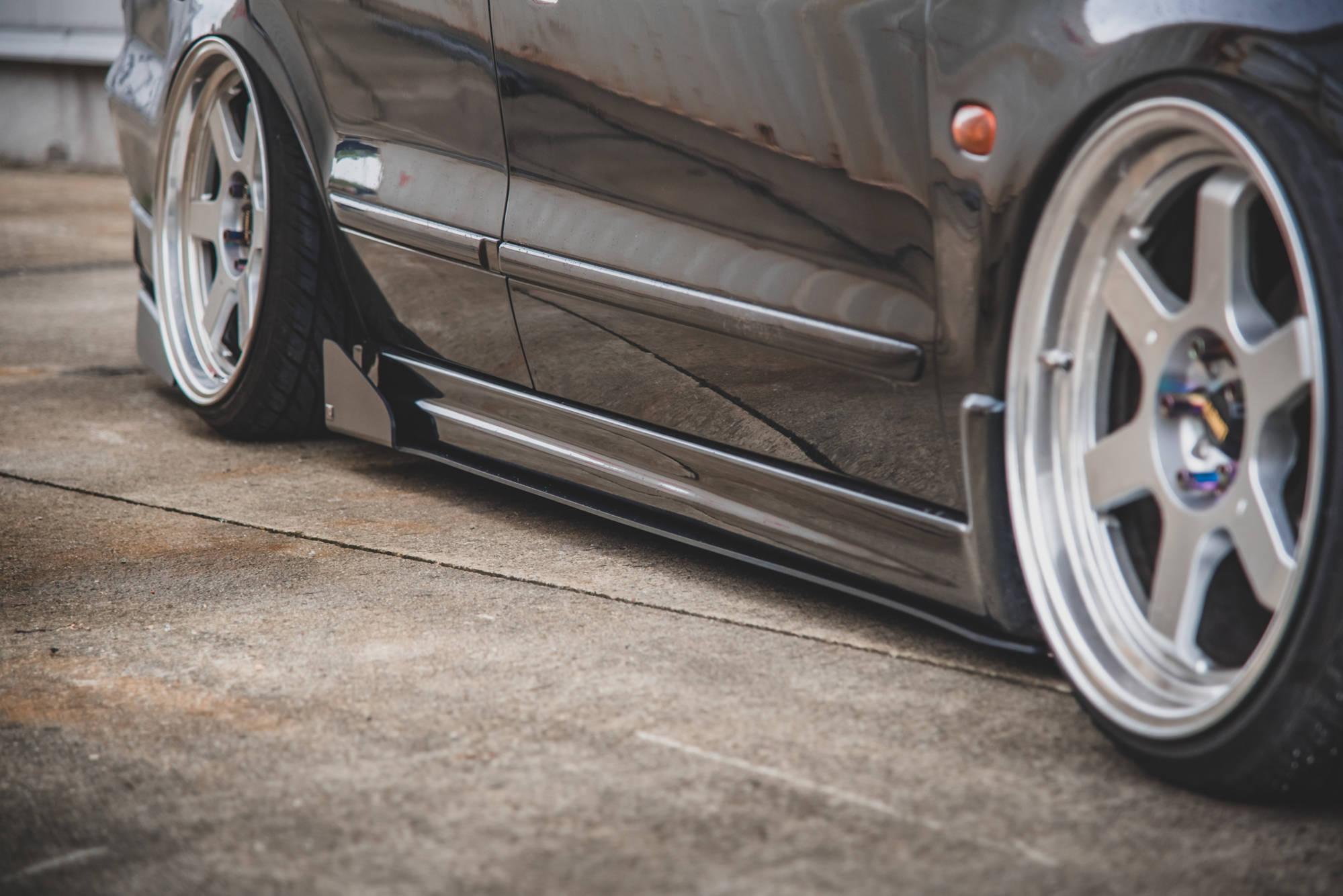 Racing Side Skirts Diffusers Mitsubishi Galant Avance MK8 (1996-2003)