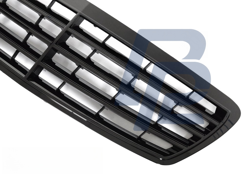 Grille Gloss Black for Mercedes W211 / S211 2002–2006 - 4