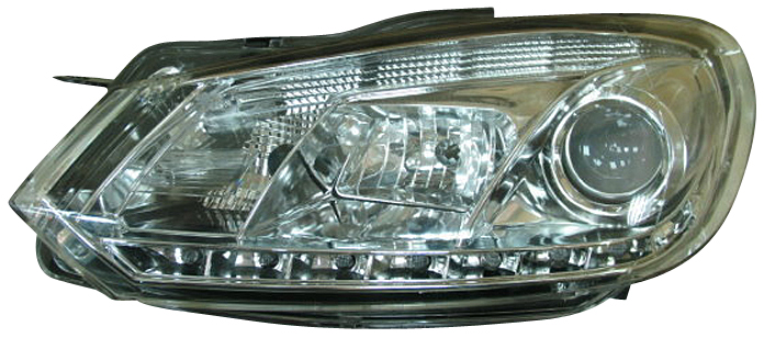 VW GOLF 6 STRÅLKASTARE SET DRL KLARA