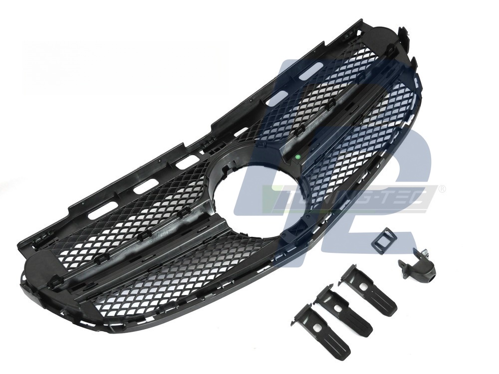 Grille Gloss Black for Mercedes W212 / S212 2013–2016 - 4