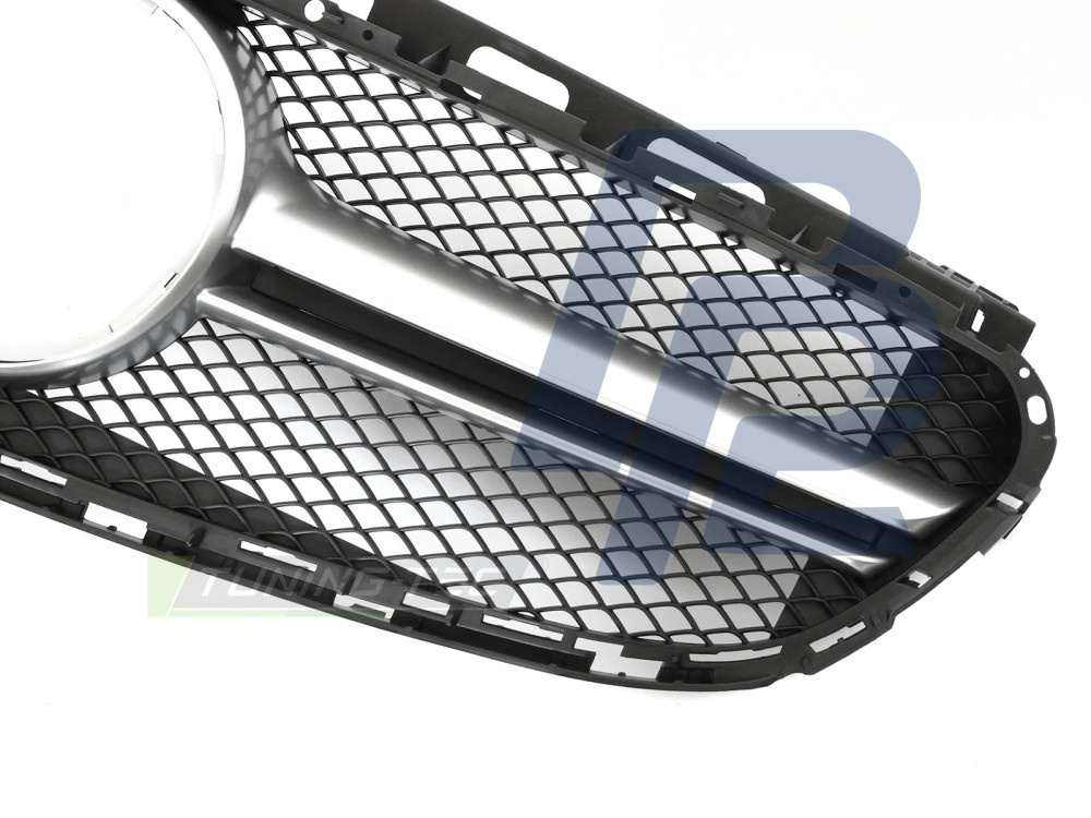 Grille Black Silver for Mercedes W212 / S212 2013–2016 - 2