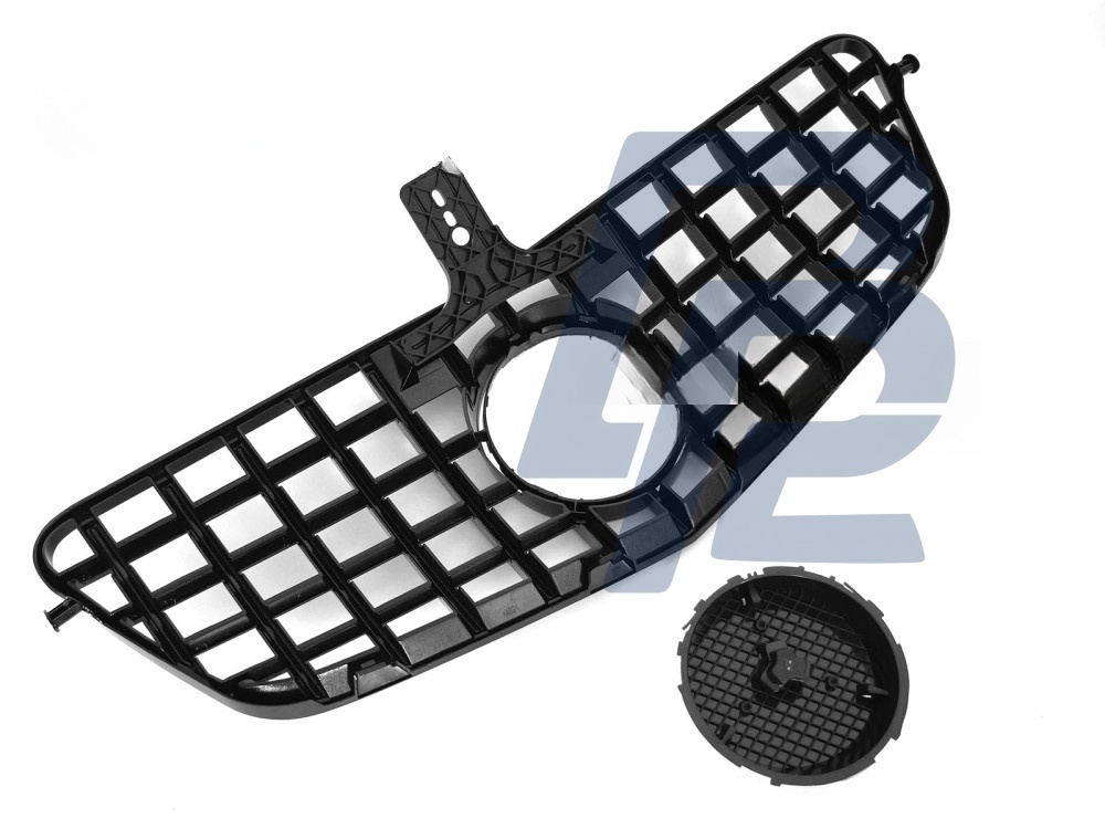 Grille Sport Gloss Black for Mercedes W212 / S212 2009–2013 - 5
