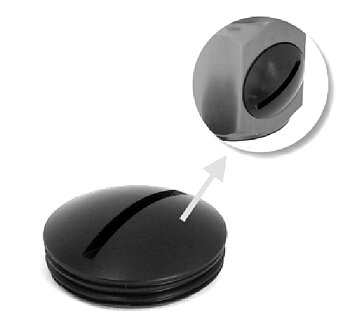 SCREW-IN PLUG BLOCKS OFF RECIRC OR ATMOSPHERIC OUTLET [GFB]