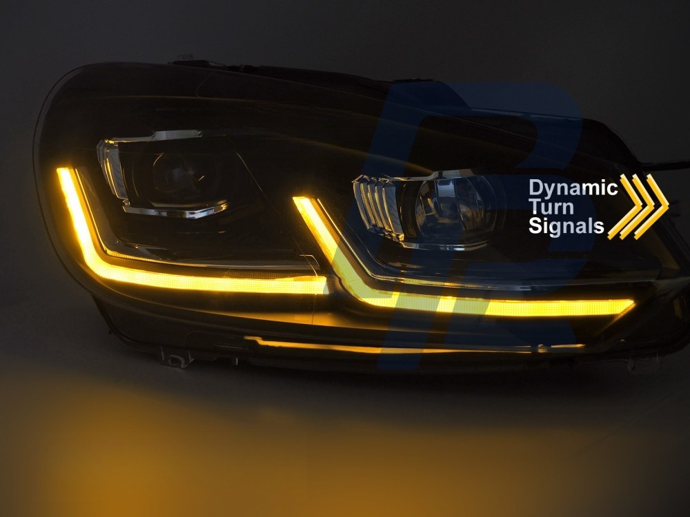 Headlights Full LED Silver DRL Sequential for VW Golf 6 2008–2012 - 3
