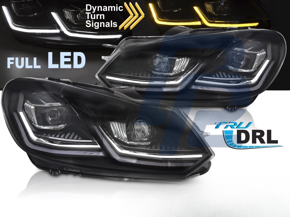Headlights Full LED Silver DRL Sequential for VW Golf 6 2008–2012 - 4