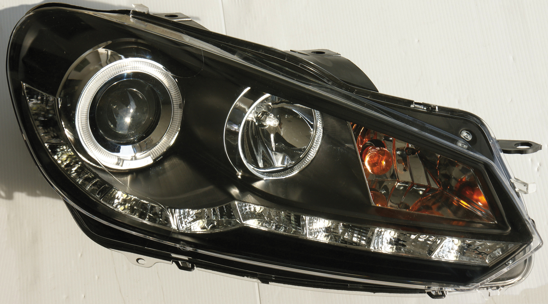 VW GOLF 6 HEADLIGHTS SET BLACK