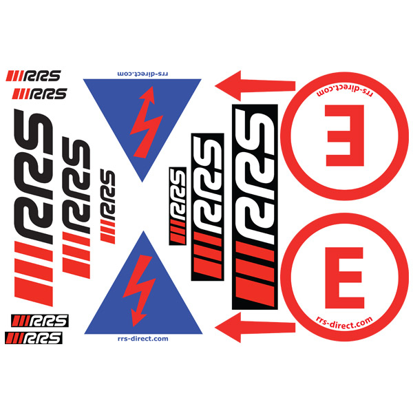 DECAL SHEET OF 16 STICKERS (EXTINGUISHER, BATTERY CUT OFF...)