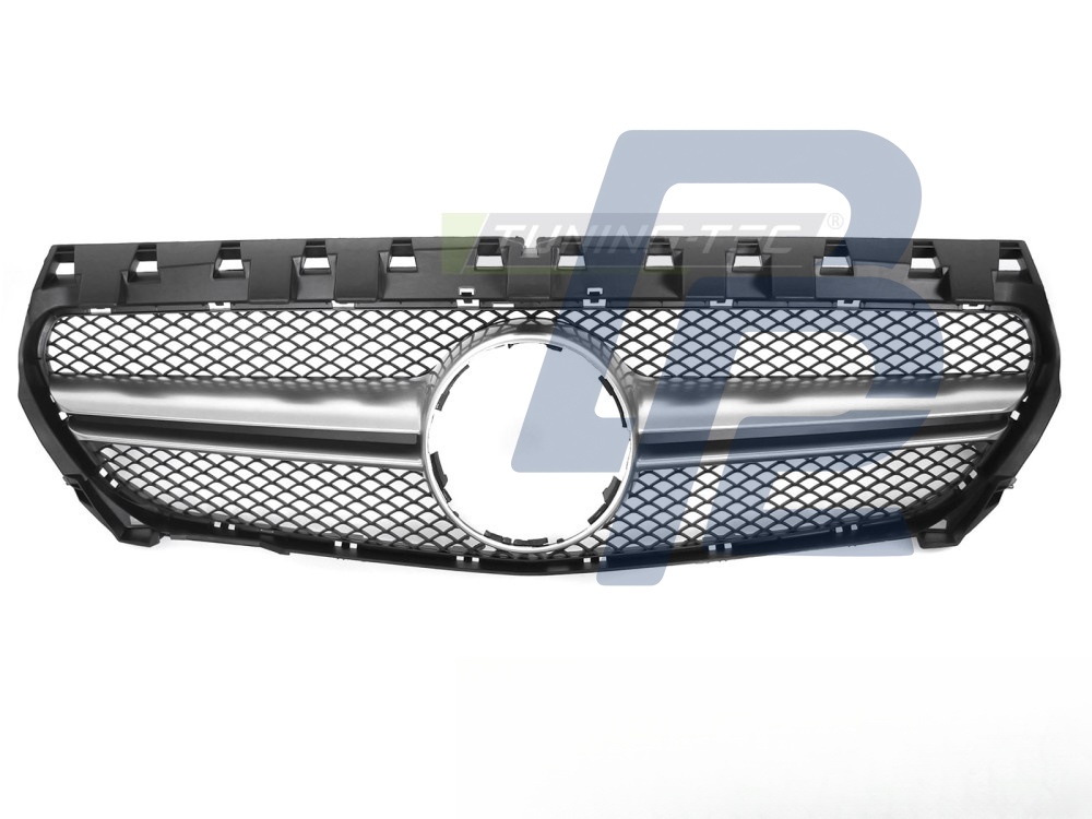 Grille Black Silver for Mercedes CLA W117 2013–2019 - 4