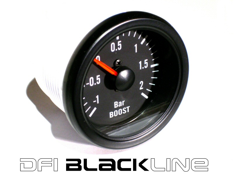 DFI BLACKLINE UNIVERSAL METER GAUGE 52MM - BOOST (BAR) - 2