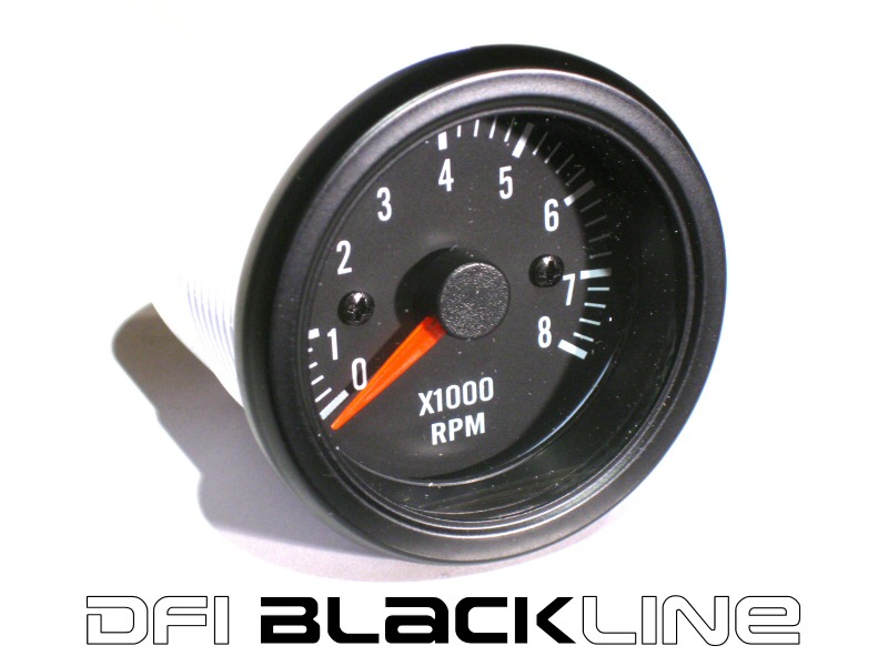 DFI BLACKLINE UNIVERSAL METER GAUGE 52MM - RPM TACHO (8000) - 2