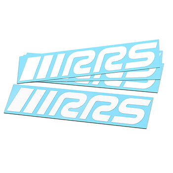 RRS DECAL - WHITE - 4PCS