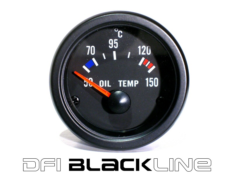 DFI BLACKLINE UNIVERSAL METER GAUGE 52MM - OIL TEMP (CELC)