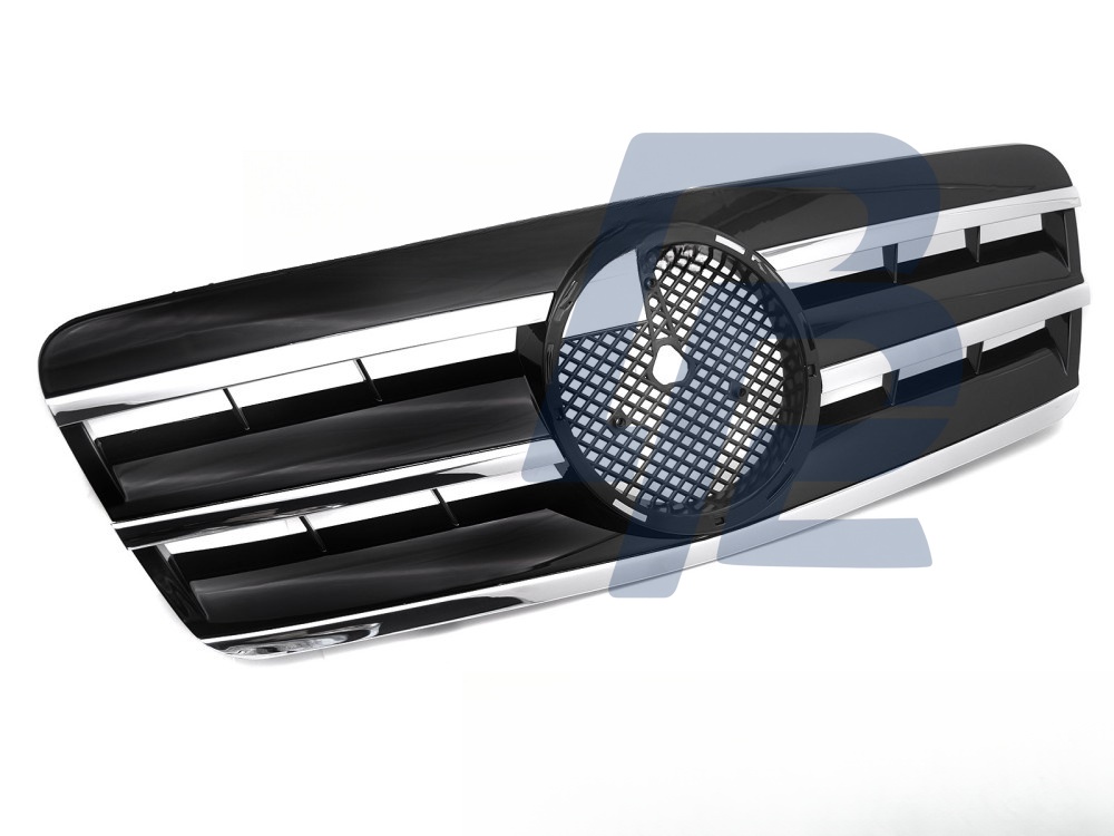 Grille Sport Black/Chrome for Mercedes CLK W208 1996–2002 - 4