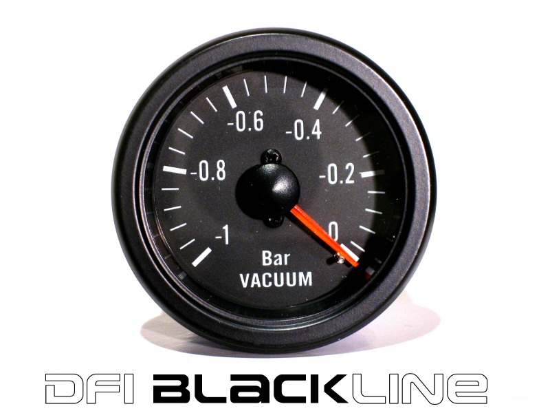 DFI BLACKLINE UNIVERSAL METER GAUGE 52MM - VACUUM (BAR)