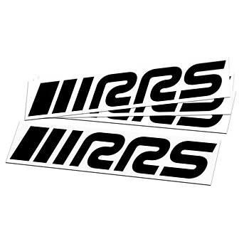 RRS DECAL - BLACK - 4PCS