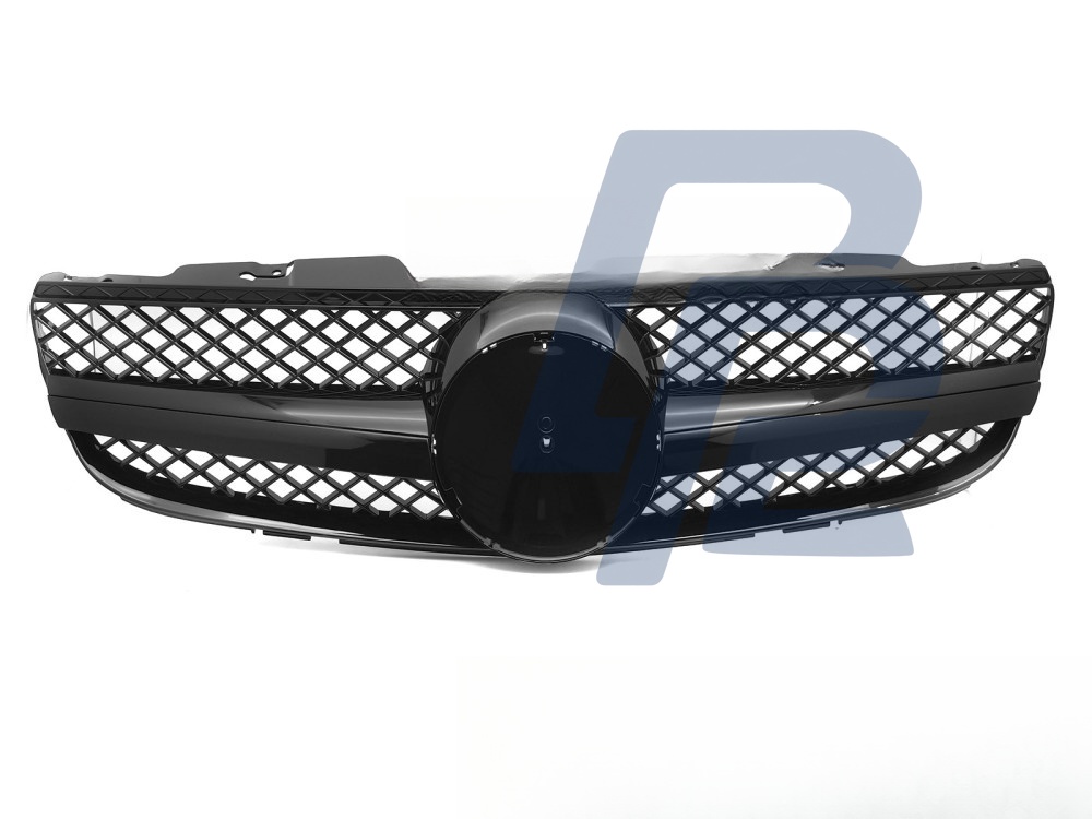 Grille Sport Gloss Black for Mercedes SL R230 2006–2008 - 5