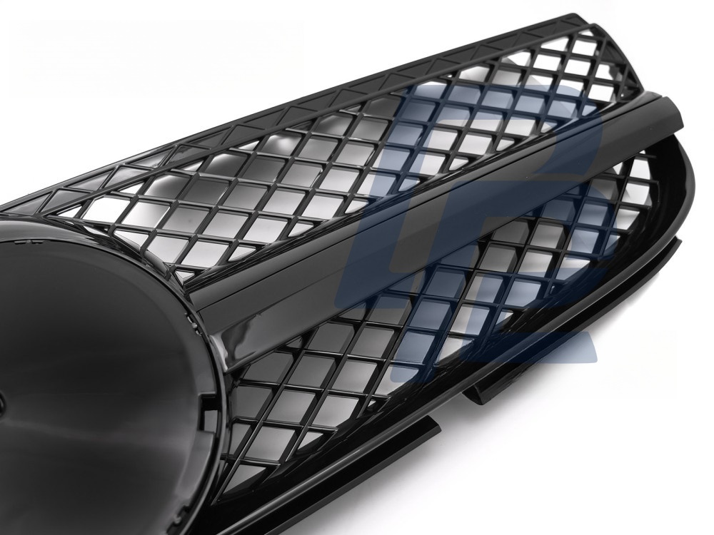 Grille Sport Gloss Black for Mercedes SL R230 2006–2008 - 6