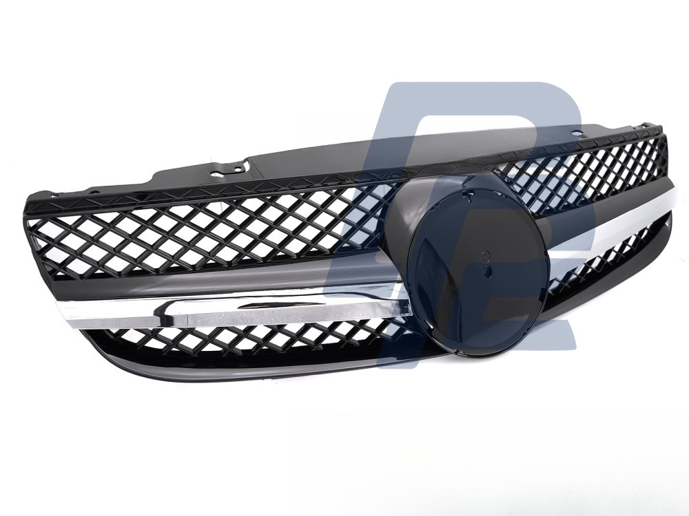 Grille Sport Chrome/Black for Mercedes SL R230 2006–2008 - 6