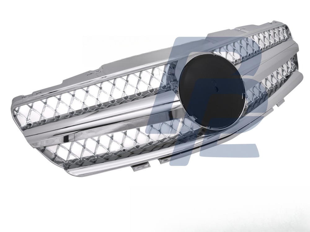 Grille Sport Chrome for Mercedes SL R230 2001–2006 - 4