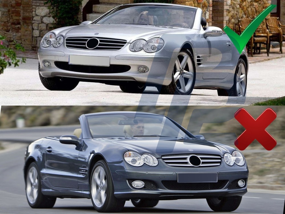 Grille Sport Chrome for Mercedes SL R230 2001–2006 - 6