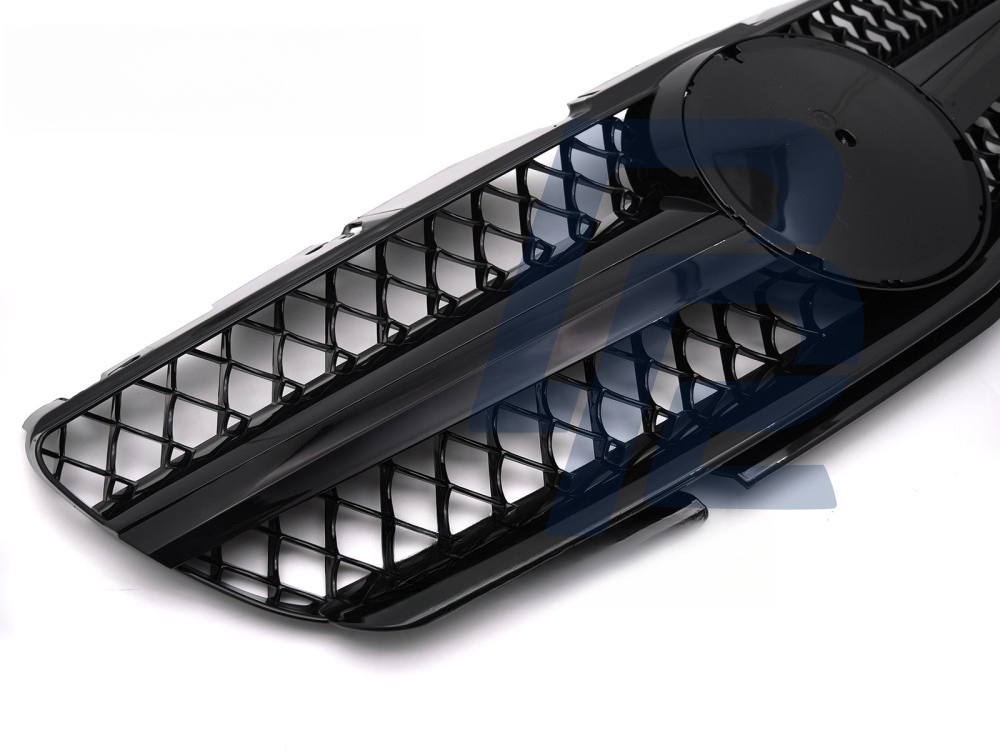 Grille Sport Gloss Black for Mercedes SL R230 2001–2006 - 2