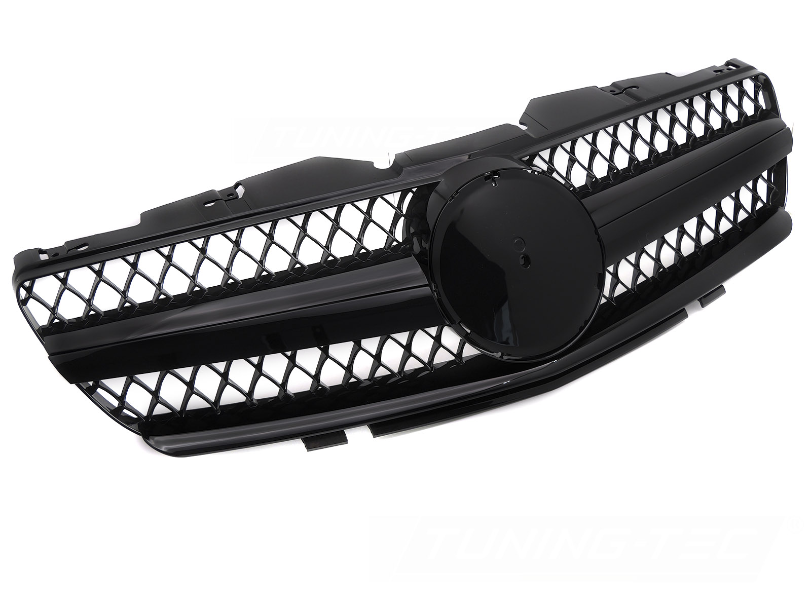 GRILL SPORT BLANK SVART TILL MERCEDES SL R230 2001-2006