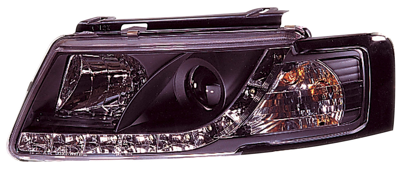 VW PASSAT 3B 97-00 HEADLIGHTS SET DRL BLACK