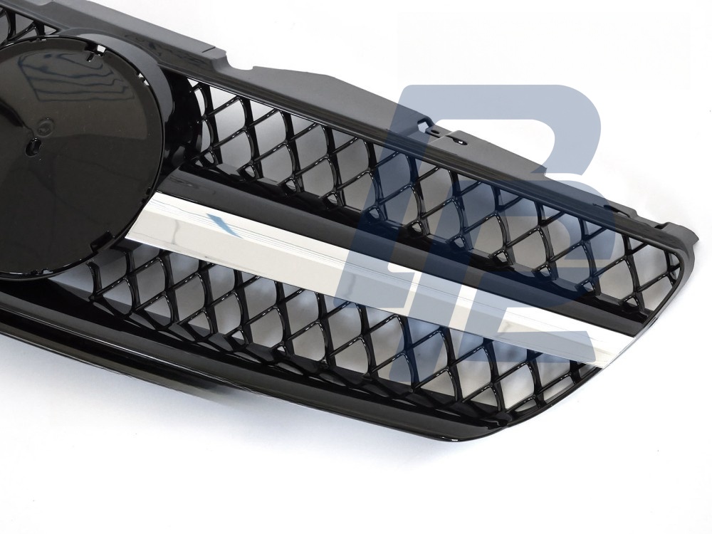 Grille Sport Black/Chrome for Mercedes SL R230 2001–2006 - 2