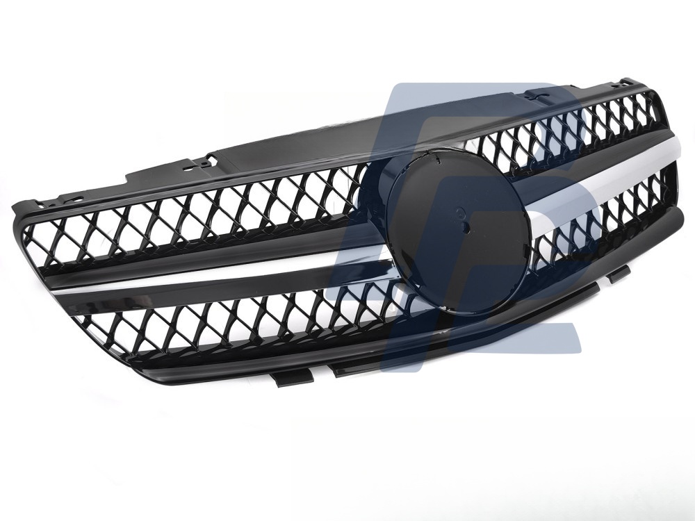Grille Sport Black/Chrome for Mercedes SL R230 2001–2006 - 6