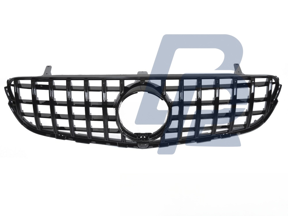Grille Sport Gloss Black with Camera Hole for Mercedes GLC W253 2015–2018 - 4