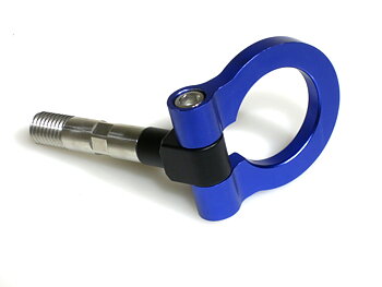 UNIVERSAL FOLD DOWN TOW HOOK BLUE ANODIZED M18X2,5