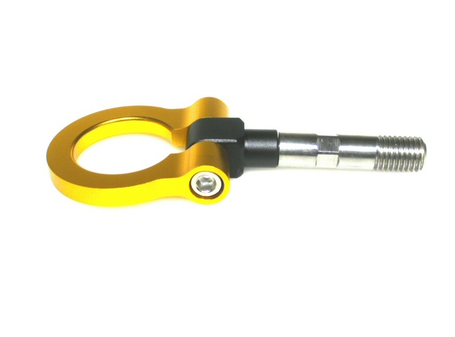 UNIVERSAL FOLD DOWN TOW HOOK GOLD ANODIZED M18X2,5