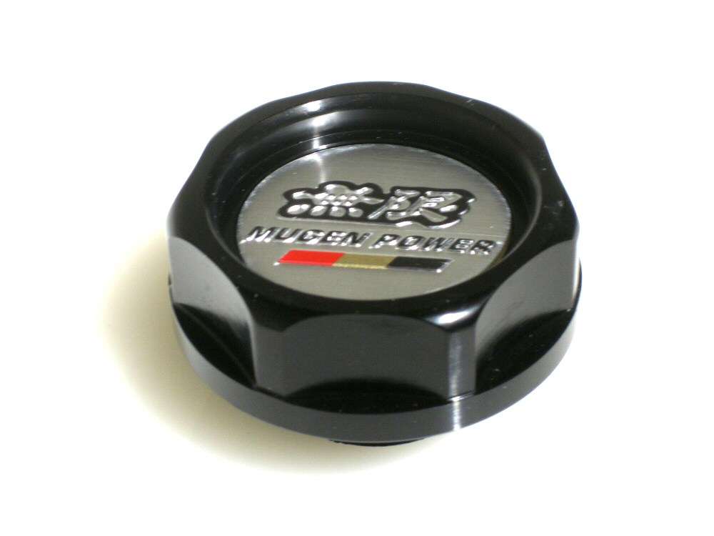 UNIVERSAL HONDA MUGEN STYLE OIL CAP BLACK - 2