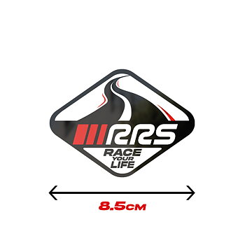 RRS DIAMOND TRACK STICKER BLACK