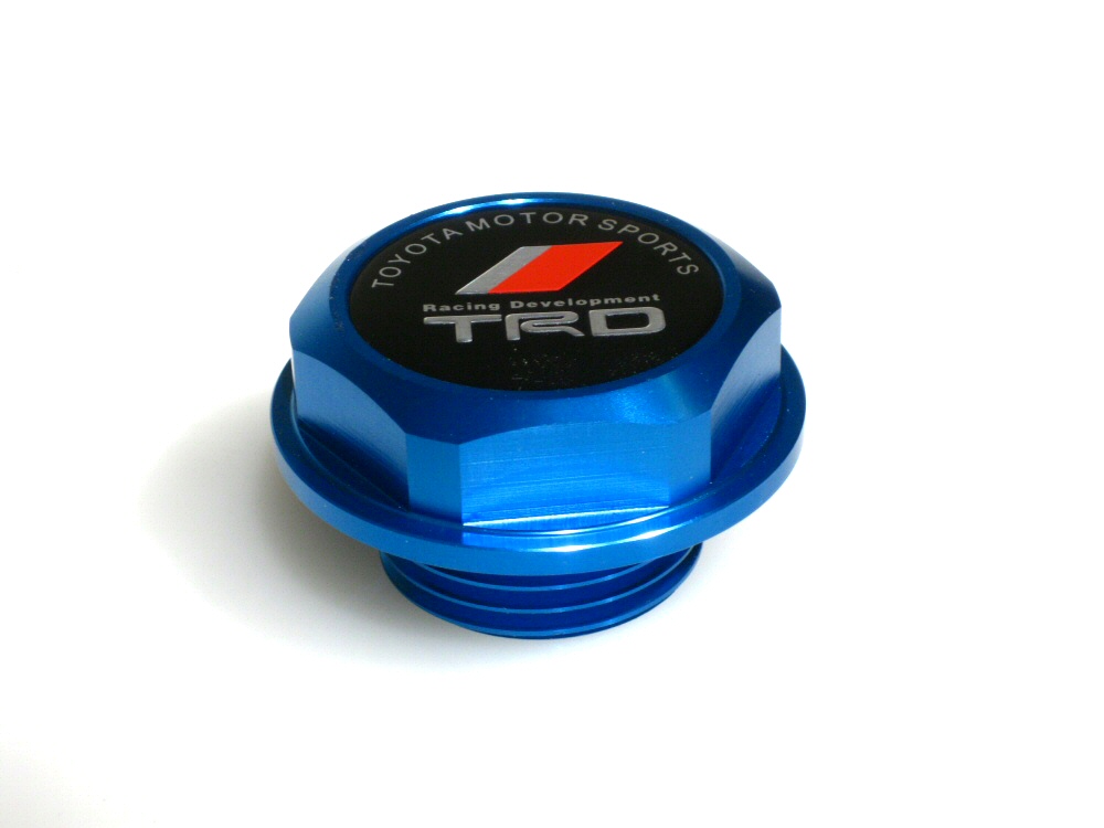 UNIVERSAL TOYOTA TRD STYLE OIL CAP TYPE 2 BLUE - 2