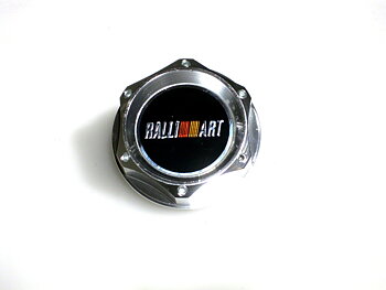 UNIVERSAL MITSUBISHI RALLIART STYLE OIL CAP TYPE 2 SILVER