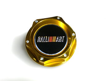 UNIVERSAL MITSUBISHI RALLIART STYLE OIL CAP TYPE 2 GOLD
