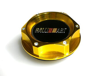 UNIVERSAL MITSUBISHI RALLIART STYLE OIL CAP TYPE 2 GOLD