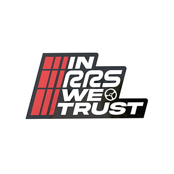 IN RRS WE TRUST BLACK STICKER
