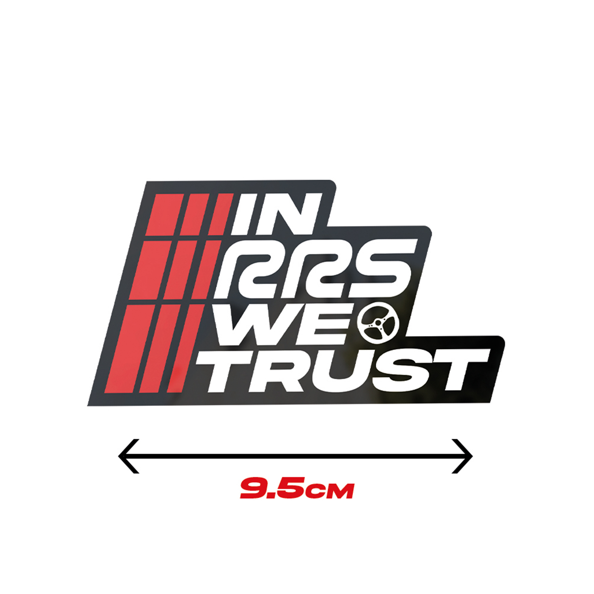 IN RRS WE TRUST BLACK STICKER - 2