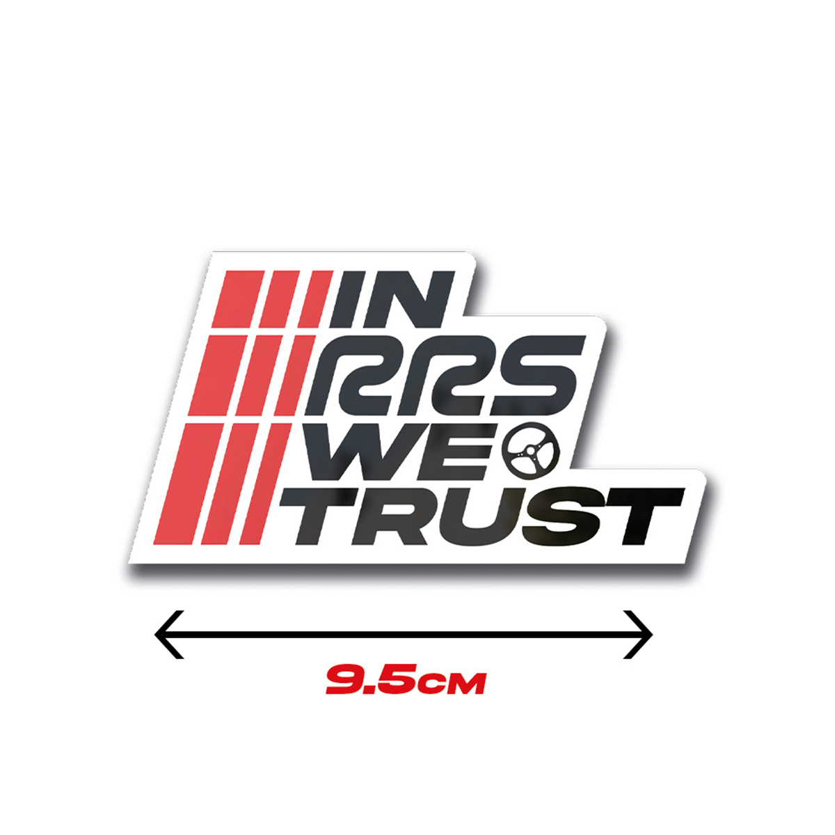 IN RRS WE TRUST WHITE STICKER - 2