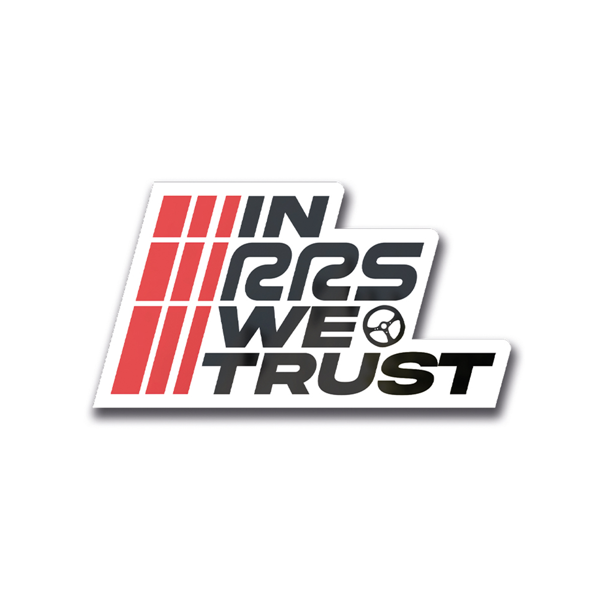IN RRS WE TRUST WHITE STICKER