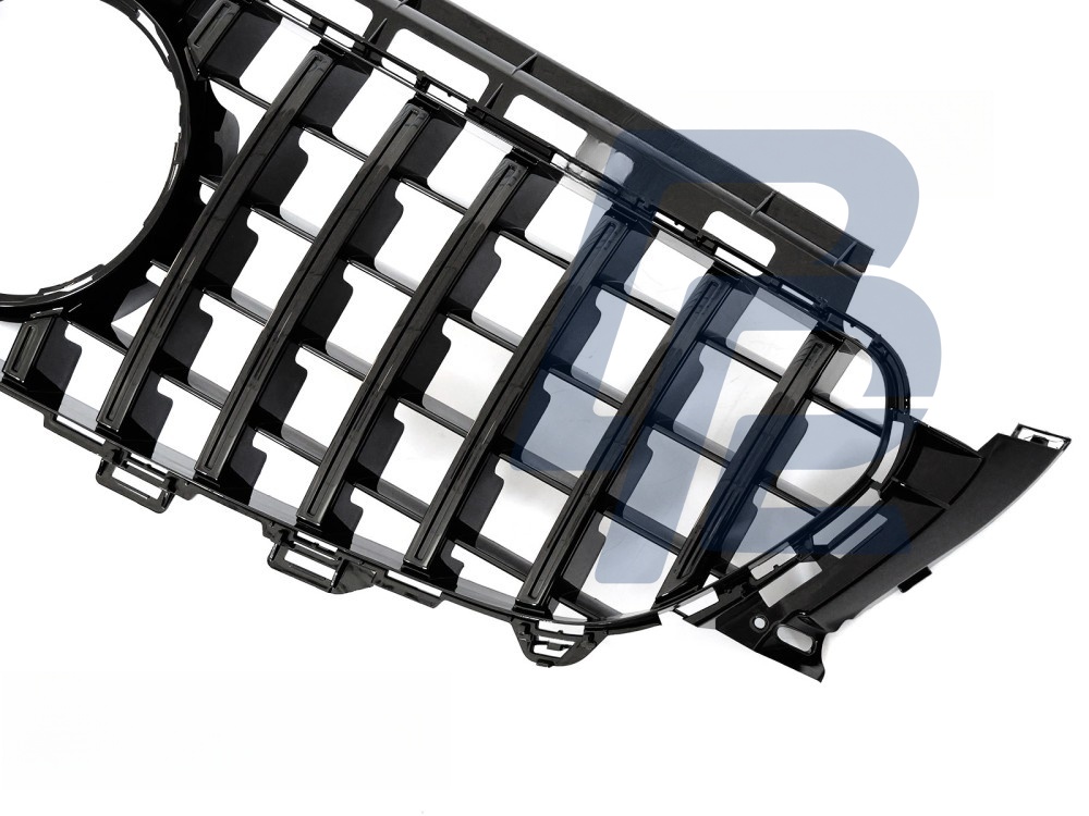 Grille Sport Gloss Black with Camera Hole for Mercedes W213 / S213 2016–2019 - 3